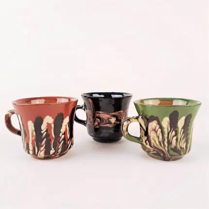 Ceasca ceramica smaltuita Corund 80 ml - Diverse Culori