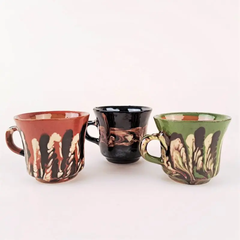 Ceasca ceramica smaltuita Corund 80 ml - Diverse Culori