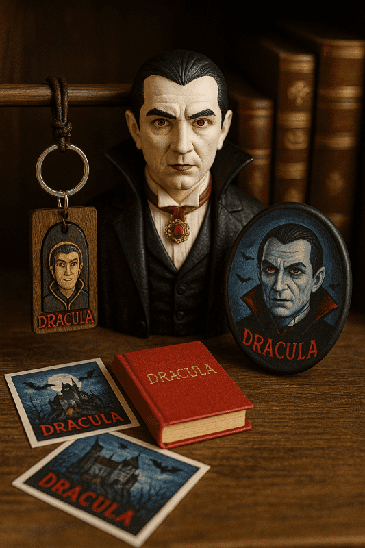 Drácula llavero artesanía rumana