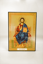 Icono litografiado del Salvador Jesucristo