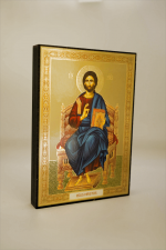 Icono litografiado del Salvador Jesucristo - Pequeño 16 x 11 cm