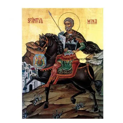 Icoană Sfântul mare Mucenic Mina