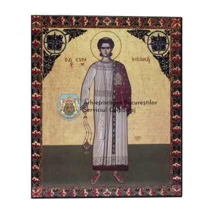 Icoană bizantină cu Sfântul Ștefan