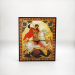 Pequeño icono de San Jorge 12 x 10 cm, Mica, Santo