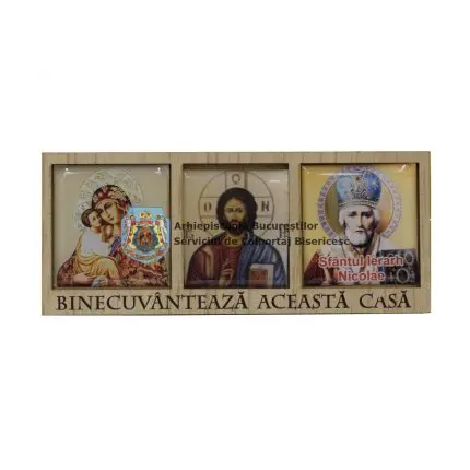 Iconiță cu trei imagini - diverse modele