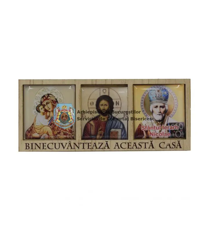 Iconiță cu trei imagini - diverse modele