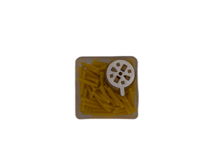 Fitile Galbene din Parafina cu Pluta – 12 bucati