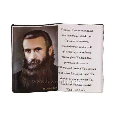 Icoană Diptică Arsenie Boca cu Rugăciune – Sfințită Icoană Diptică Arsenie Boca cu Rugăciune – Sfințită - imagine 1