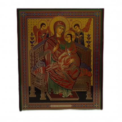 Icoană pe Lemn – Maica Domnului Panaghia, 20×24 cm, Produs Ortodox Sfințit