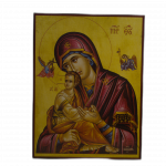 Icoană pe Lemn – Maica Domnului Pathousa, 20×24 cm, Sfințită
