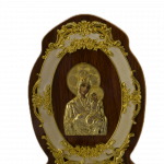 Icoană pe Lemn – Maica Domnului cu Pruncul, 15×25 cm, Sfințită