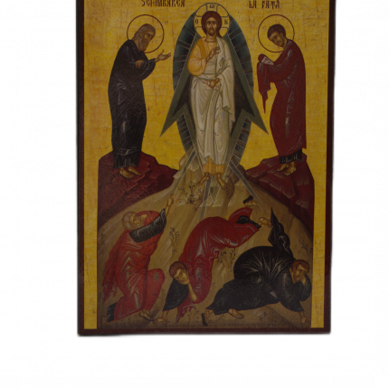 Icoană pe Lemn – Schimbarea la Față, 14×19 cm, Produs Ortodox Sfințit