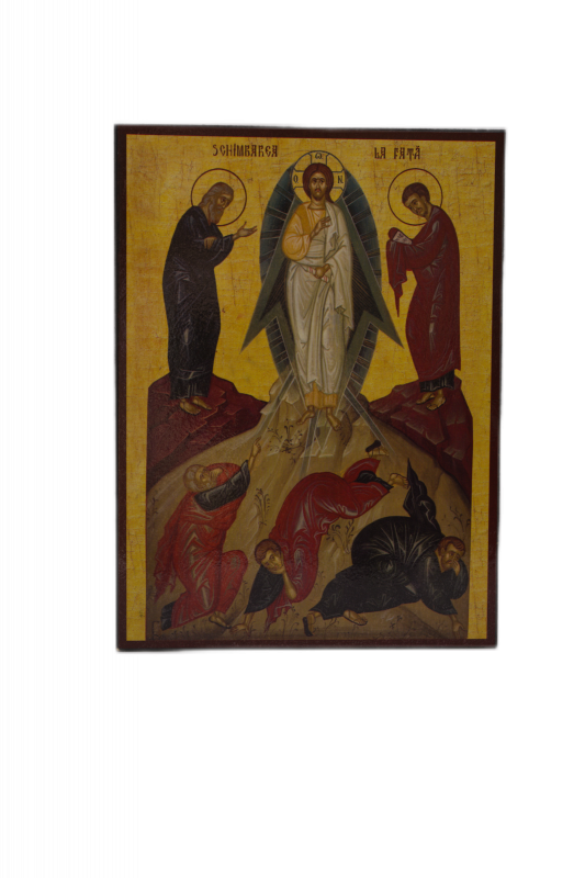 Icono sobre madera - Transfiguración, 14×19 cm, Producto Ortodoxo Santificado