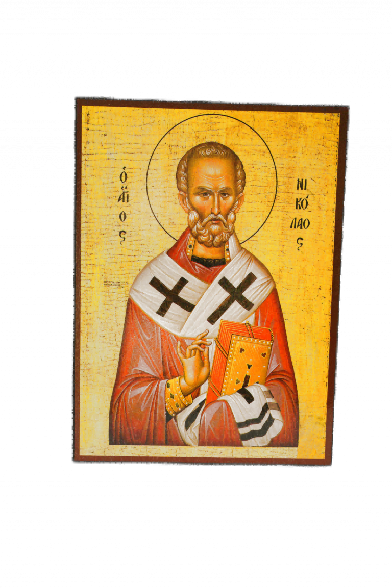 Icono sobre madera - San Jerarca San Nicolás