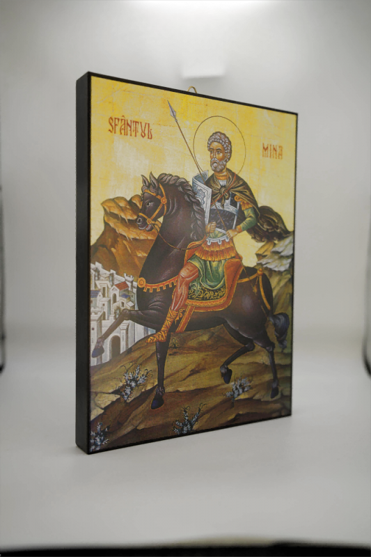 Icono sobre madera - St Mina