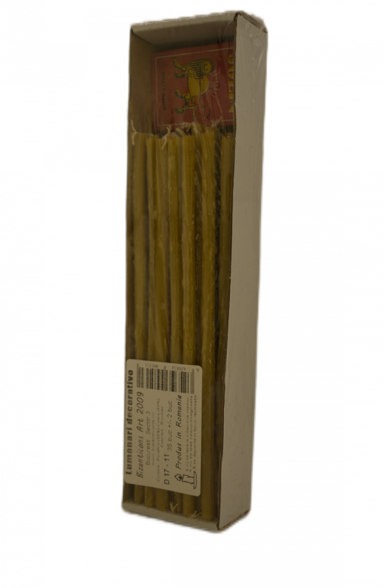 Lumânări Subțiri cu Chibrit – Set 35 Bucăți, Produs Ortodox