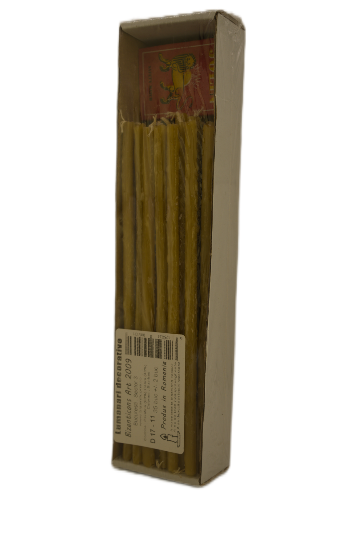 Lumânări Subțiri cu Chibrit – Set 35 Bucăți, Produs Ortodox Lumânări Subțiri cu Chibrit – Set 35 Bucăți, Produs Ortodox