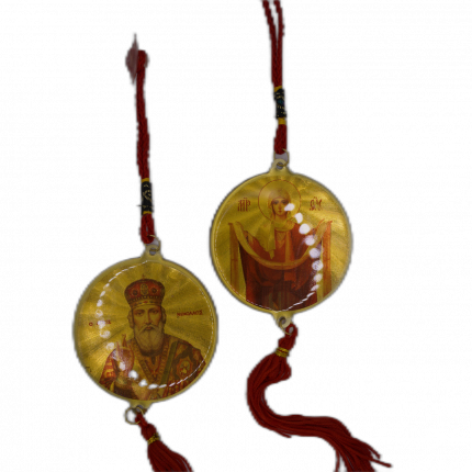 Medalion Auto Rotund 6 cm, Icoană Portabilă Sfințită