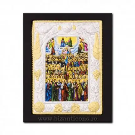 Icoană Metalică – Icoana Tuturor Sfinților, 19×24 cm, Produs Ortodox Sfințit