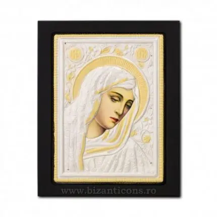 Icoană Metalică – Maica Domnului cu Lacrimi, 19×24 cm, Produs Ortodox Sfințit