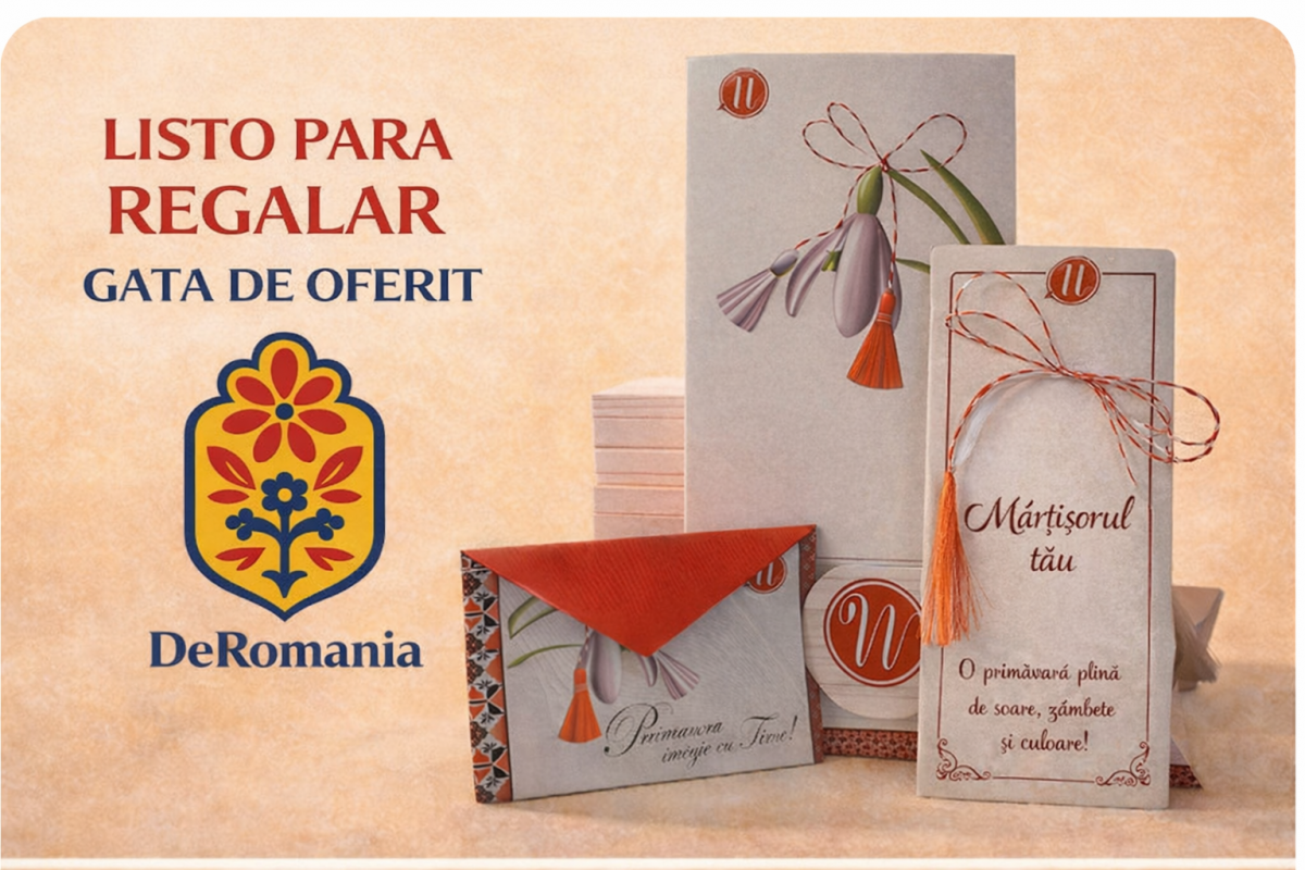 Regalo Martisor - mensaje personalizado y una bolsita