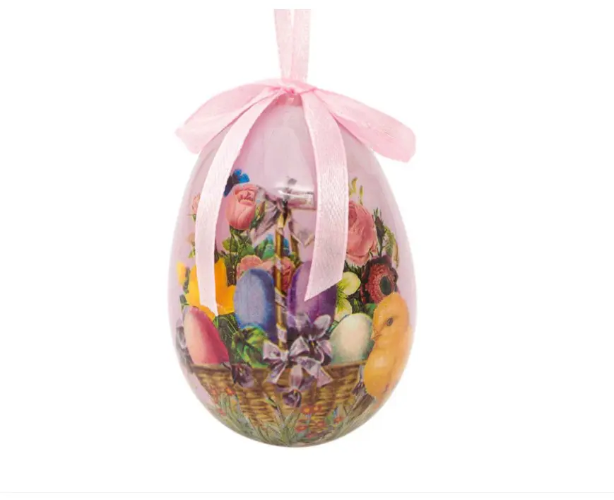Huevo de Pascua decorativo grande con motivo de huevo de colores - Adorno festivo 75 cm