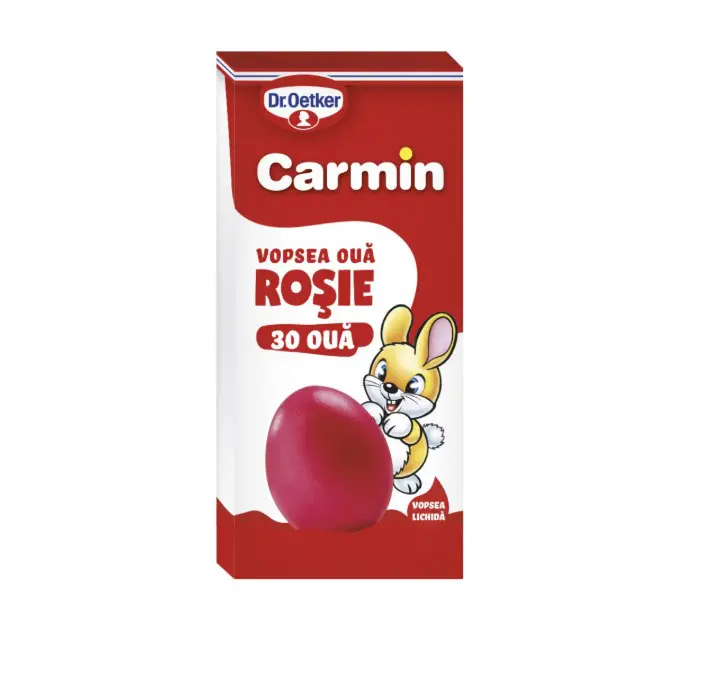 Vopsea Lichida Rosu Carmin pentru Oua de Paste Ortodox – 30 Oua Set 6 g