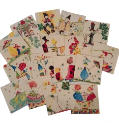 Felicitare Traditionala Pictata Manual - Diverse Modele 14 x 14 cm