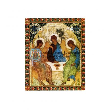 Icono litografiado de la Santísima Trinidad - Pequeño 12 x 10 cm