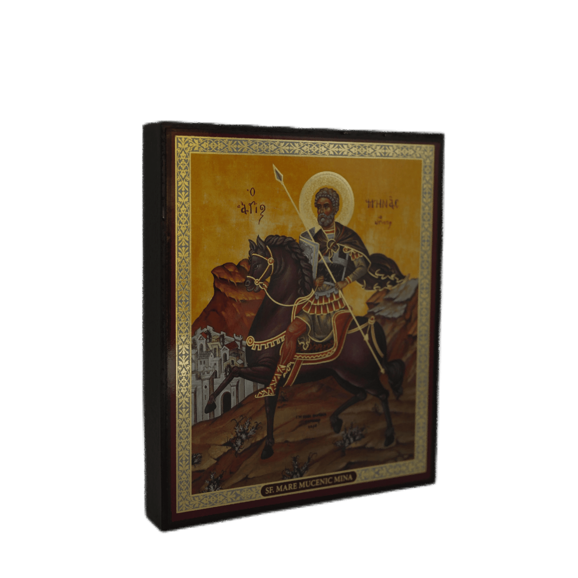 Icono del Gran Mártir San Miguel Mina - 17x14 cm, Sagrado