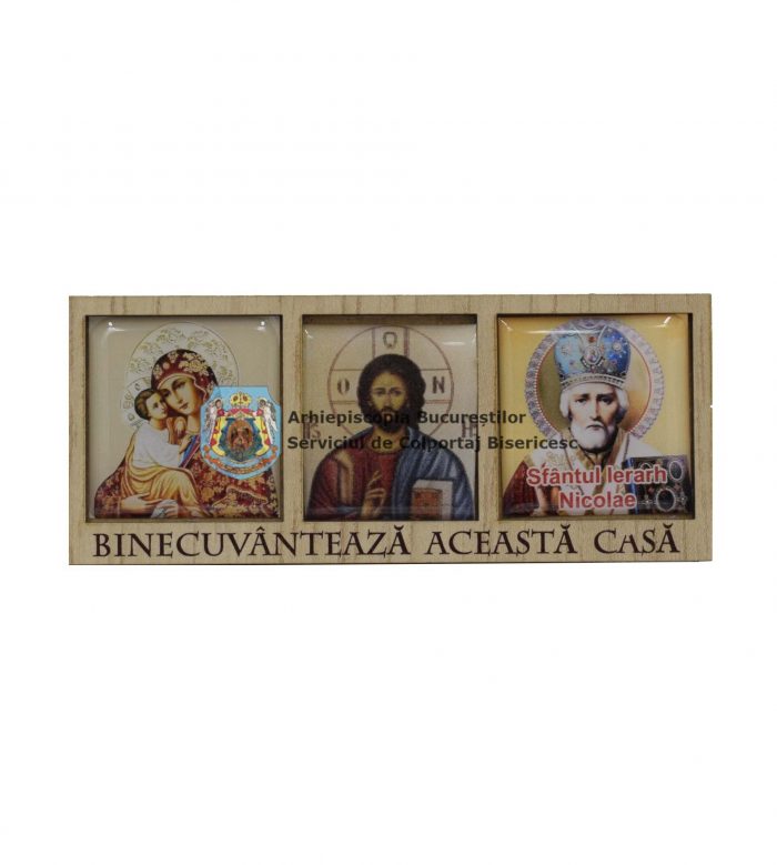 Iconiță cu trei imagini - diverse modele