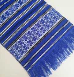 Ștergar tradițional românesc albastru 18 x 37 cm