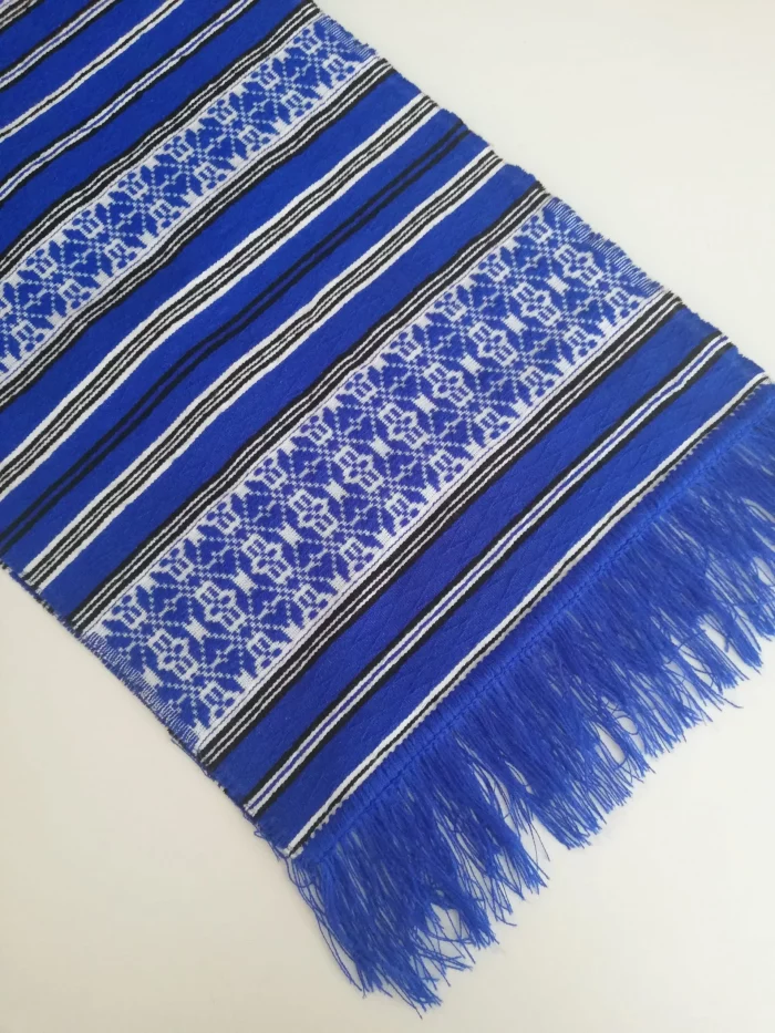 Ștergar tradițional românesc albastru 18 x 37 cm