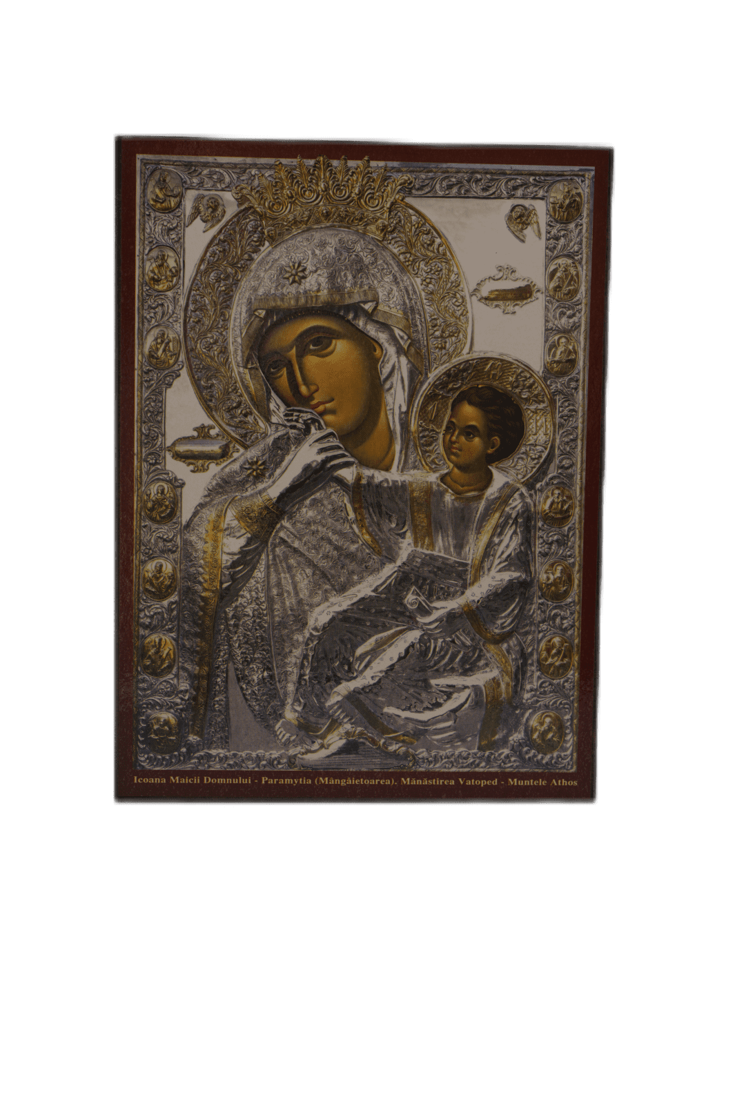 Icono Madre de Dios Paramitia - El Consolador, 14×19 cm, Santificado