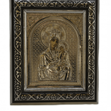Icono enmarcado 14x17 cm Madre de Dios con el Niño