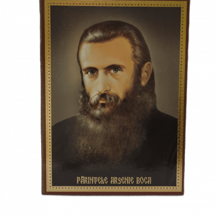 Icono en madera con el Padre Arsenios Arsenie Boca