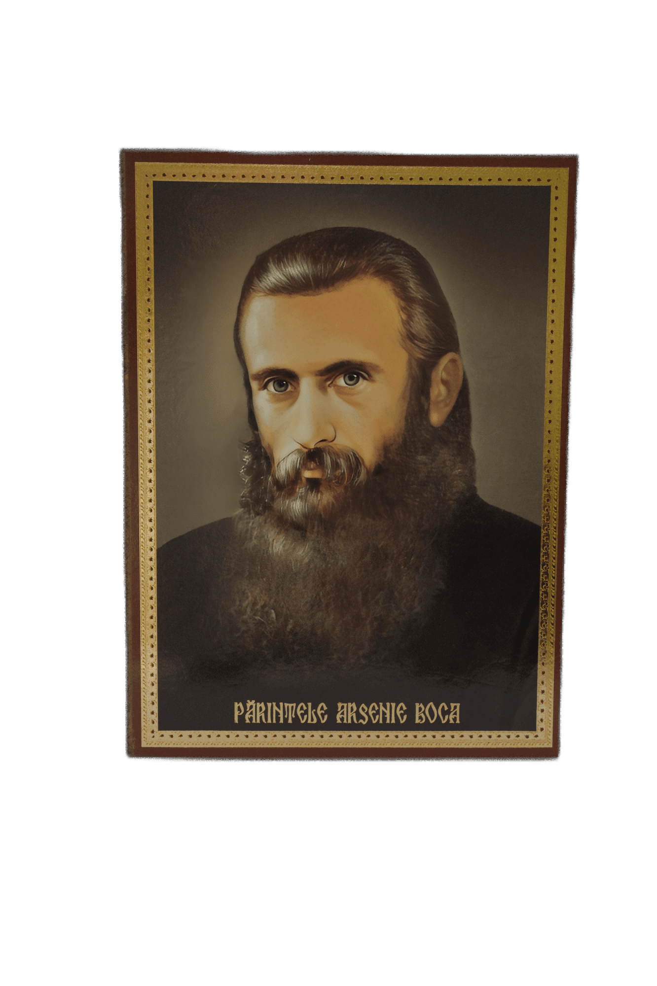 Icono en madera con el Padre Arsenios Arsenie Boca