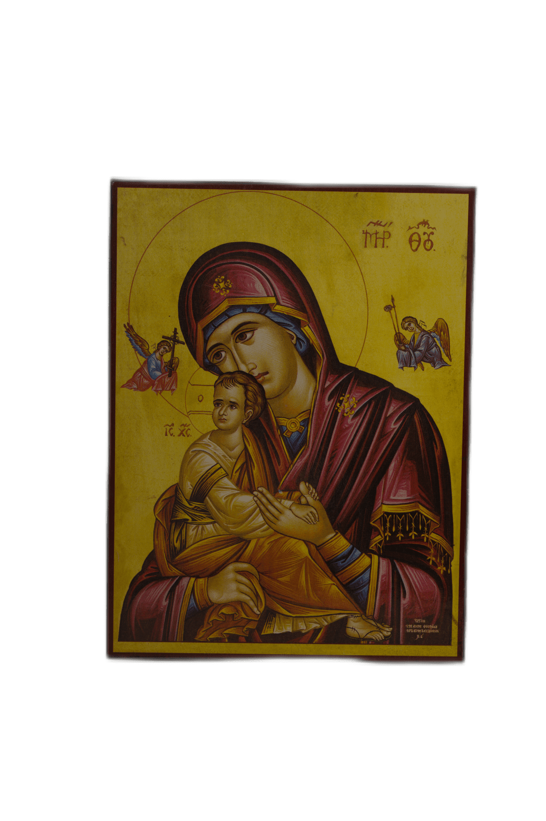 Icoană pe Lemn – Maica Domnului Pathousa, 20×24 cm, Sfințită