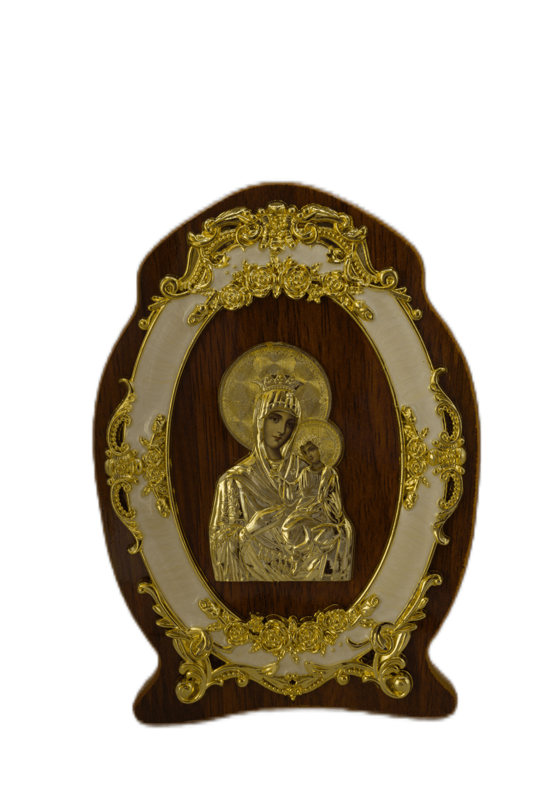Icono sobre madera - Madre de Dios con el Niño, 15×25 cm, Santificado