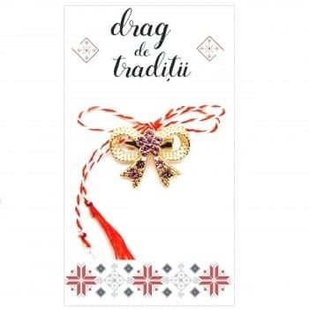 Broche Martisor Fundita con cristales