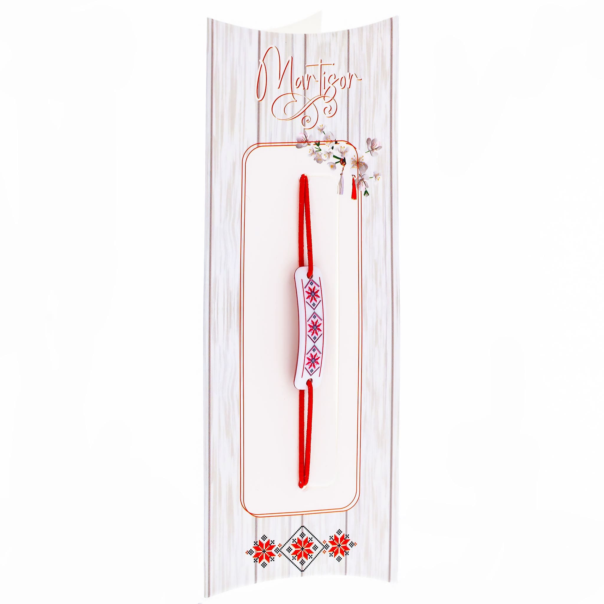Martisor Bratara Traditii Clasic cu punguta cadou si mesaj personalizat