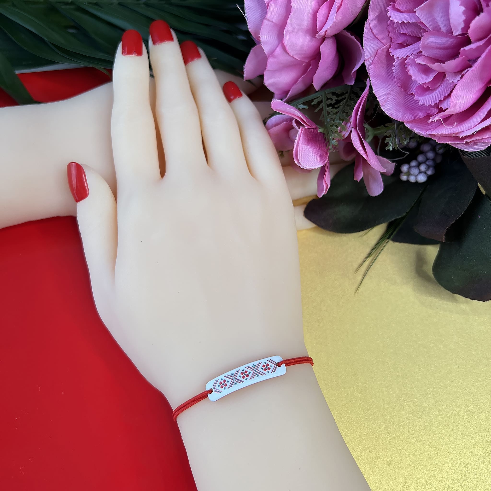 Mărțișor Brățară Tradiții Motive Românești cu punguță cadou și mesaj personalizat 5 Mărțișor Brățară Tradiții Motive Românești cu punguță cadou și mesaj personalizat - imagine 4