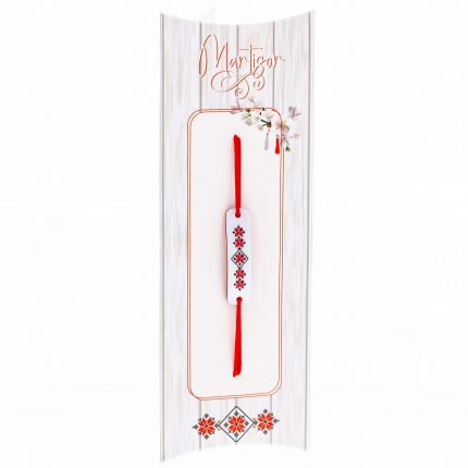 Mărțișor pulsera Tradiții con bolsita de regalo y mensaje personalizado