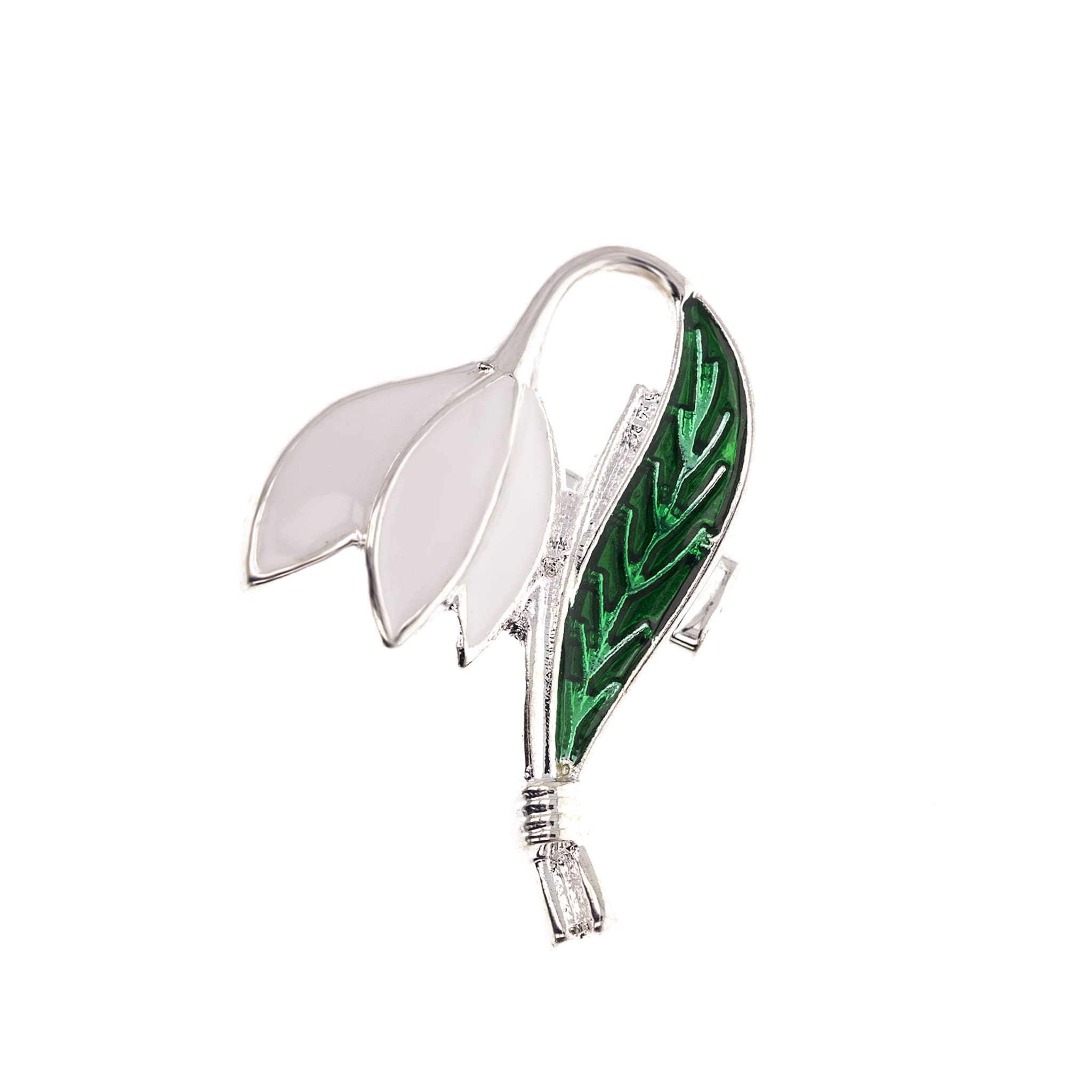 Mărțișor broche Zalia campanilla de invierno con bolsita de regalo y mensaje personalizado 6 Mărțișor broșă ZALIA ghiocel cu punguță cadou și mesaj personalizat - Imagen 5