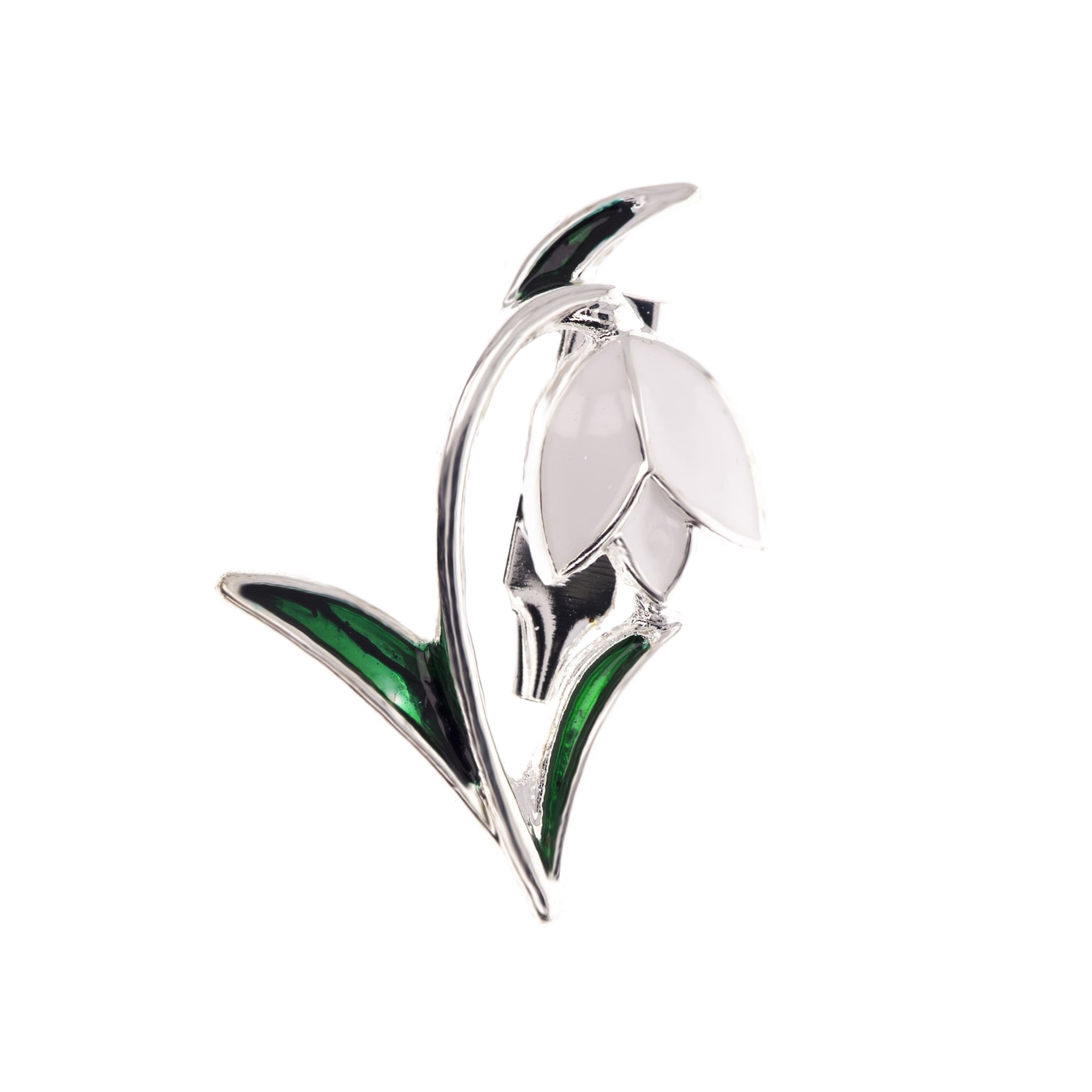 Mărțișor broche Zalia campanilla delicada con bolsita de regalo y mensaje personalizado 6 Mărțișor broșă ZALIA ghiocel gingaș cu punguță cadou și mesaj personalizat - Imagen 5